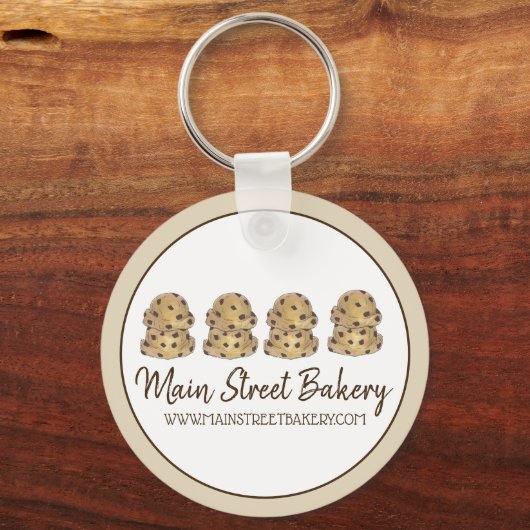 Chocolate Chip Cookie Dough Bakery Pastry Chef Sleutelhanger (Voorkant)