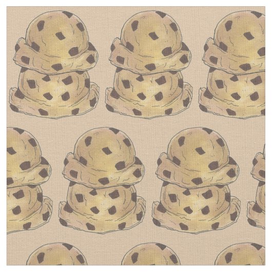 Chocolate Chip Cookie Dough Bakery Pastry Chef Stof (Close Up)