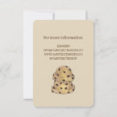 Chocolate Chip Cookie Dough Bakkerij Grand Opening Kaart (Achterkant)