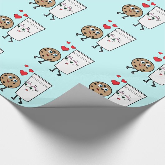 Chocolate Chip Cookie en Milk Cadeaupapier (Hoek)