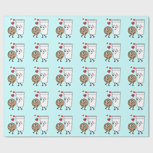 Chocolate Chip Cookie en Milk Cadeaupapier (Vlak)