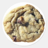 Chocolate Chip Cookie-foto Ronde Sticker (Voorkant)