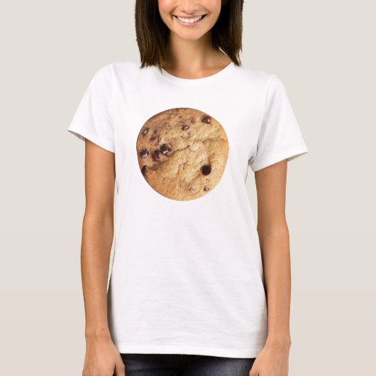 Chocolate Chip Cookie Foto T-shirt (Voorkant)