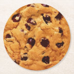 Chocolate Chip Cookie Funny Ronde Kartonnen Onderzetter<br><div class="desc">Chocoladechipkoekjes zijn het beroemdste soort koekjes. Iedereen heeft er één gegeten en de meeste mensen houden van. Chocolade chipkoekjes zijn de perfecte snack. Je kunt ze opeten als ze warm en direct uit de oven zijn of je kunt ze een paar dagen redden en er nog steeds net zo veel...</div>
