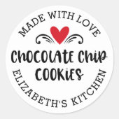 Chocolate Chip Cookie gemaakt met Sticker van lief (Voorkant)