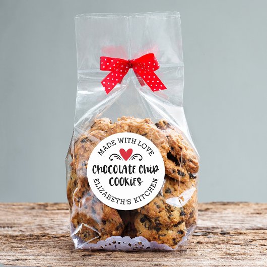 Chocolate Chip Cookie gemaakt met Sticker van lief