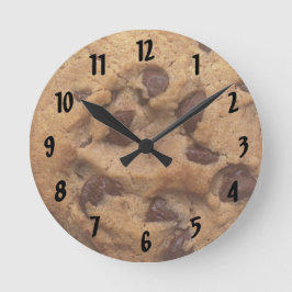 Chocolate Chip Cookie Genummerde wandklok