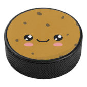 Chocolate Chip Cookie Hockey Puck (3/4)