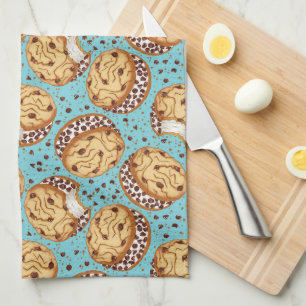 Chocolate Chip Cookie Ijs Sandwich Patroon Theedoek