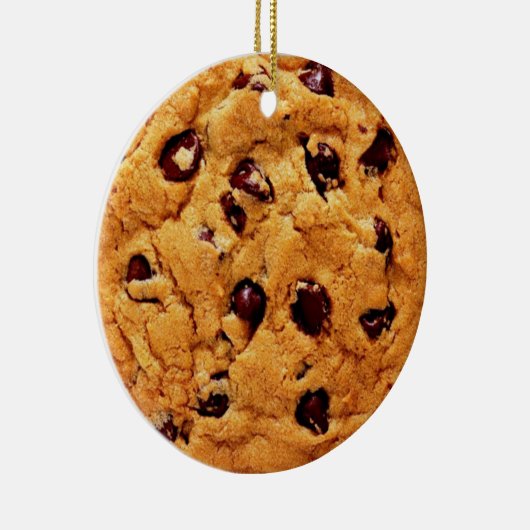 Chocolate Chip Cookie Keramisch Ornament (Rechts)