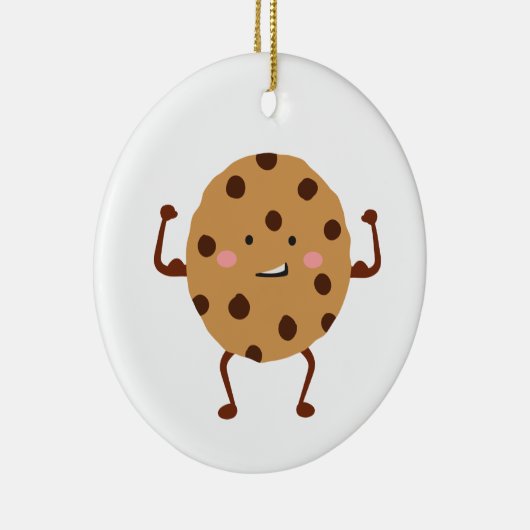 Chocolate Chip Cookie Keramisch Ornament (Rechts)
