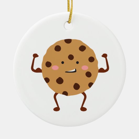 Chocolate Chip Cookie Keramisch Ornament (Voorkant)