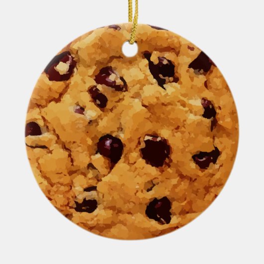 Chocolate Chip Cookie Keramisch Ornament (Voorkant)