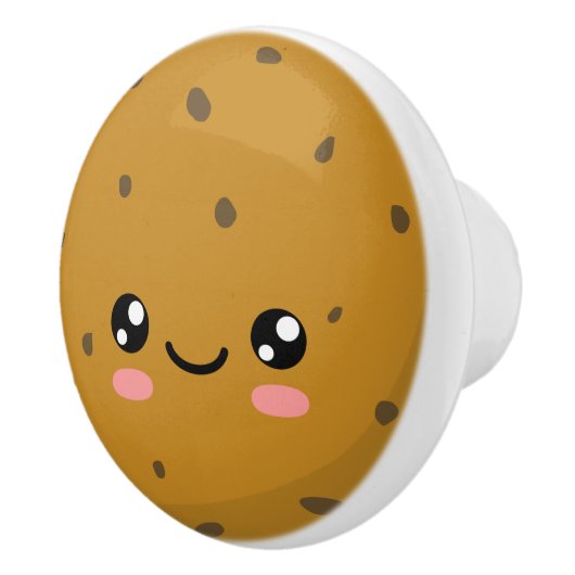 Chocolate Chip Cookie Keramische Knop (Rechts)