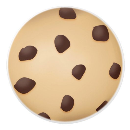 Chocolate Chip Cookie Keramische Knop (Voorkant)