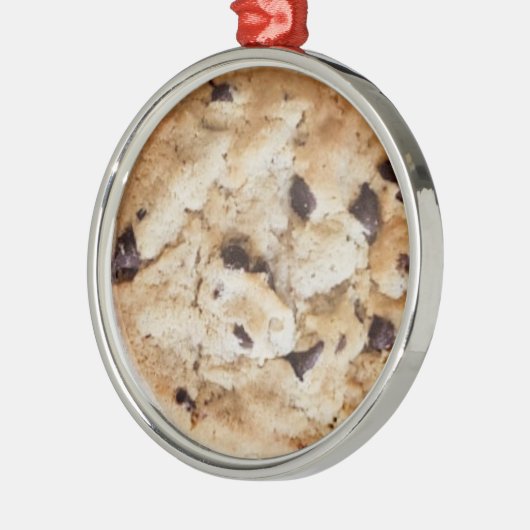 Chocolate Chip Cookie kerst Metalen Ornament (Links)