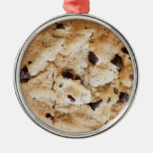 Chocolate Chip Cookie kerst Metalen Ornament (Voorkant)
