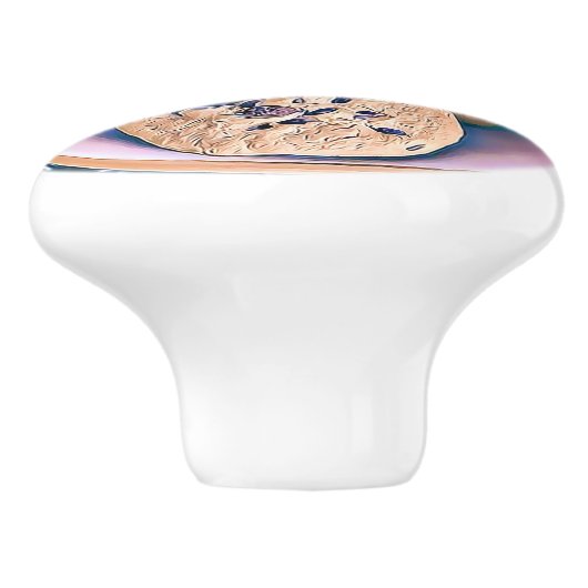 Chocolate Chip Cookie Kitchen Cabinet Knob Keramische Knop (Zijkant)