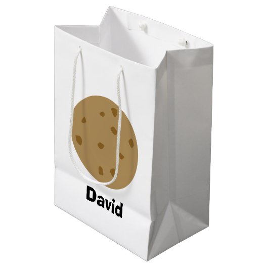 Chocolate Chip Cookie Medium Cadeauzakje (Voorkant Gekanteld)
