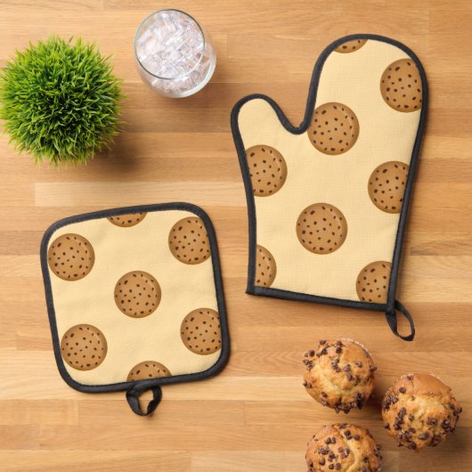 Chocolate Chip Cookie Ovenwant & Pannenlap Set (Top down)