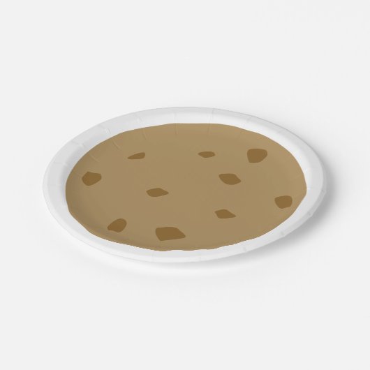 Chocolate Chip Cookie Papieren Bordje (Gekanteld)