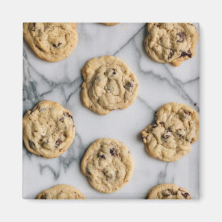 Chocolate Chip Cookie Pattern Foto Magneet