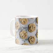 Chocolate Chip Cookie Pattern Foto Mok (Voorkant links)