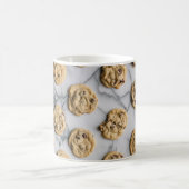 Chocolate Chip Cookie Pattern Foto Mok (Center)