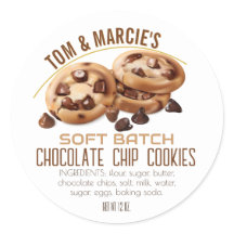Chocolate Chip Cookie Productetiketten