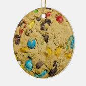 Chocolate Chip Cookie Realistisch kerstmis Keramisch Ornament (Links)