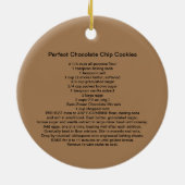 Chocolate Chip Cookie Recipe Keramisch Ornament (Achterkant)
