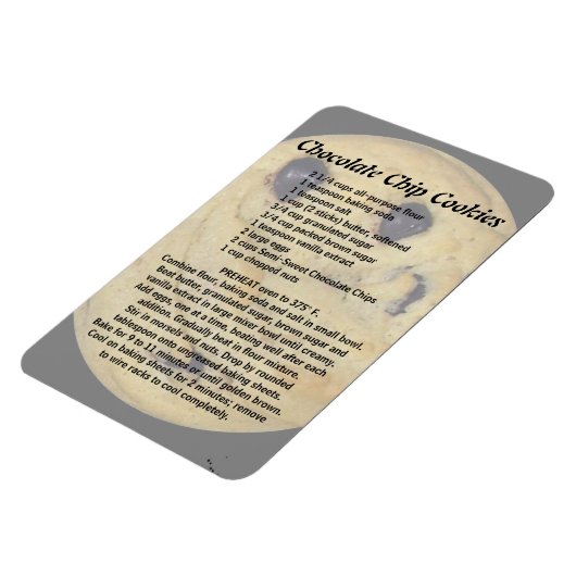 Chocolate Chip Cookie Recipe Magneet (Linkerzijde)