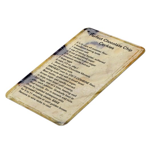 Chocolate Chip Cookie Recipe Magnet Magneet (Linkerzijde)