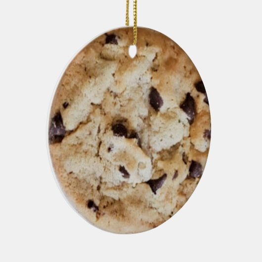 Chocolate Chip Cookie Romantic Kerstmis Keramisch Ornament (Rechts)