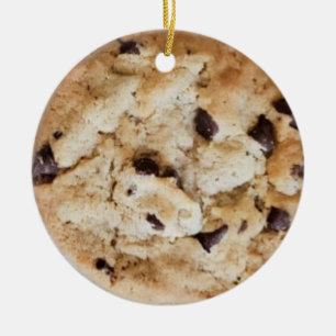 Chocolate Chip Cookie Romantic Kerstmis Keramisch Ornament