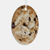 Chocolate Chip Cookie Romantic Kerstmis Metalen Ornament (Voorkant Rechts)