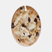 Chocolate Chip Cookie Romantic Kerstmis Metalen Ornament (Voorkant links)