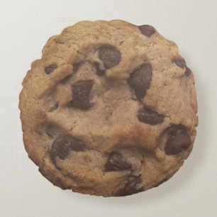 Chocolate Chip Cookie Rond Kussen