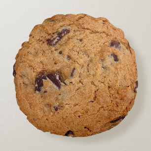 Chocolate Chip Cookie Rond Kussen