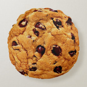 Chocolate Chip Cookie Rond Kussen