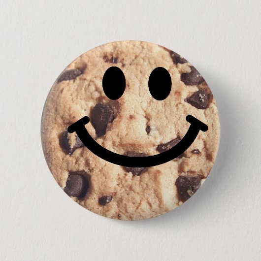 Chocolate Chip Cookie Ronde Button 5,7 Cm (Voorkant)