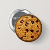 Chocolate Chip Cookie Ronde Button 5,7 Cm (Voorkant /achterkant)