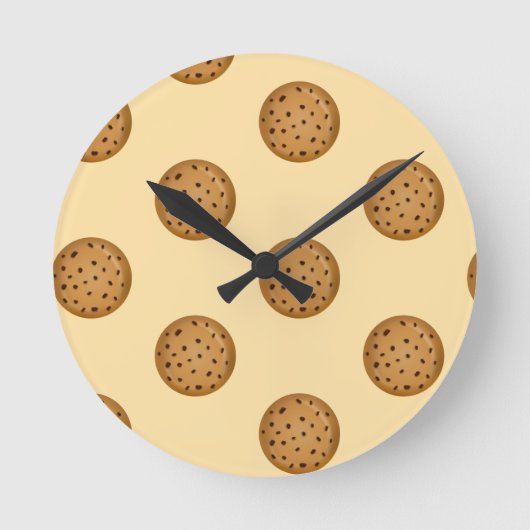 Chocolate Chip Cookie Ronde Klok (Voorkant)