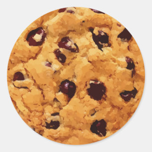 Chocolate Chip Cookie Ronde Sticker