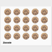 Chocolate Chip Cookie Ronde Sticker (Vel)