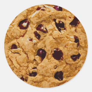 Chocolate Chip Cookie Ronde Sticker