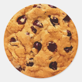 Chocolate Chip Cookie Ronde Sticker