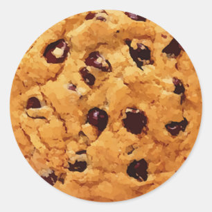 Chocolate Chip Cookie Ronde Sticker