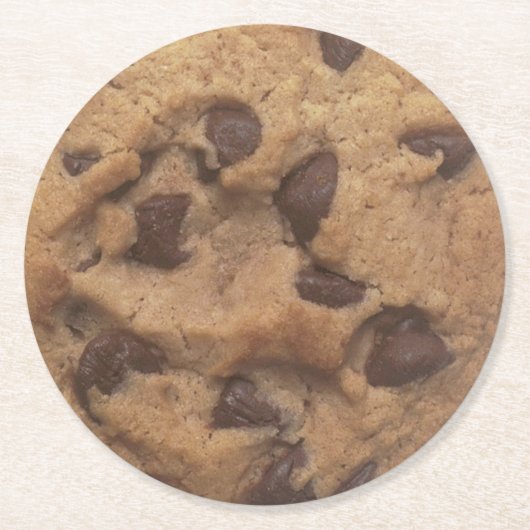 Chocolate Chip Cookie Round Onderzetter (Voorkant)