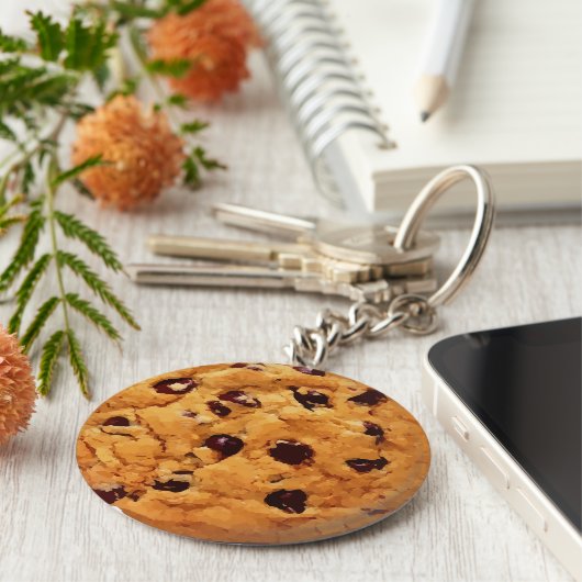 Chocolate Chip Cookie Sleutelhanger (Zijkant)